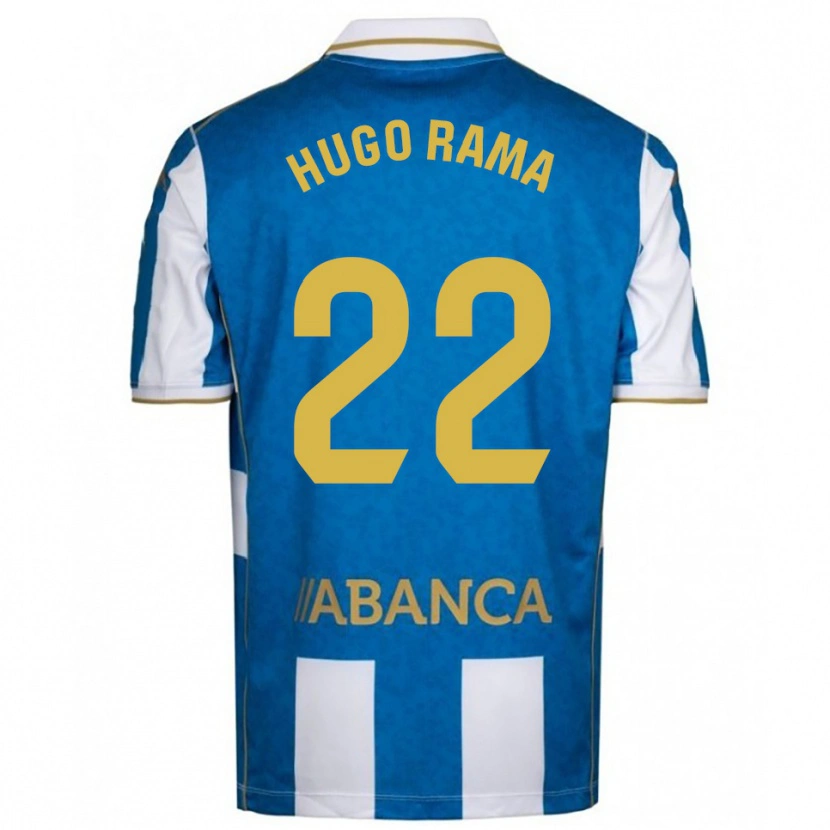 Danxen Bambino Maglia Hugo Rama #22 Bianco Blu Kit Gara Home 2025/26 Maglietta