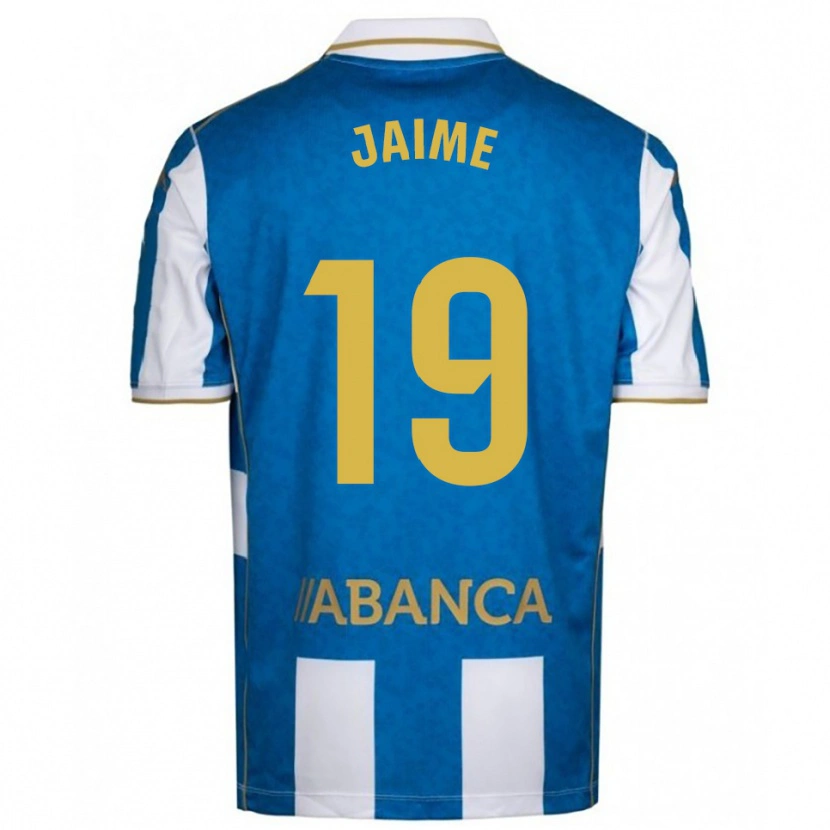 Danxen Bambino Maglia Jaime Sánchez #19 Bianco Blu Kit Gara Home 2025/26 Maglietta