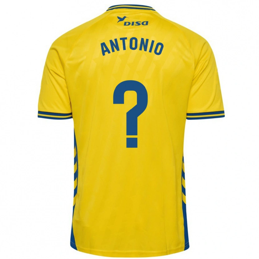 Danxen Bambino Maglia Antonio Hernández #0 Giallo Blu Kit Gara Home 2025/26 Maglietta