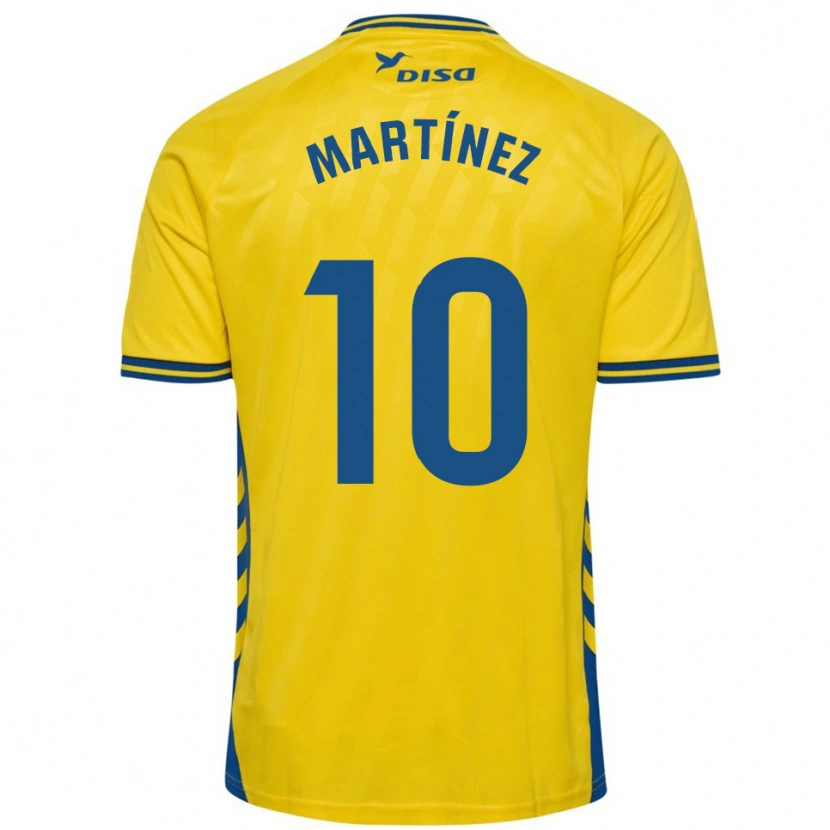 Danxen Bambino Maglia Javi Martínez #10 Giallo Blu Kit Gara Home 2025/26 Maglietta