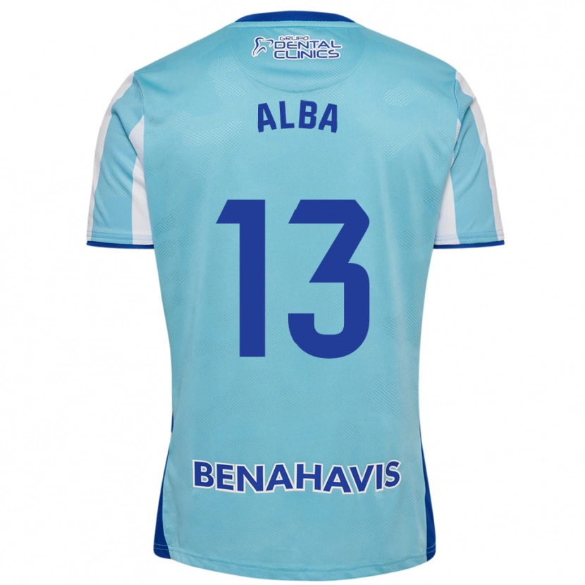 Danxen Bambino Maglia Alba #13 Azzurro Bianco Kit Gara Home 2025/26 Maglietta