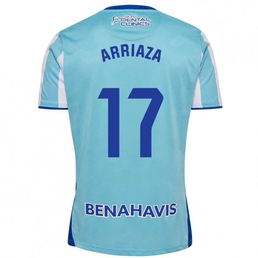 Danxen Bambino Maglia Pablo Arriaza #17 Azzurro Bianco Kit Gara Home 2025/26 Maglietta