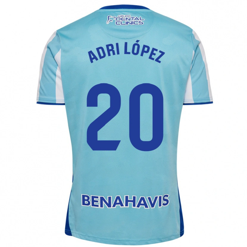 Danxen Bambino Maglia Adri López #20 Azzurro Bianco Kit Gara Home 2025/26 Maglietta