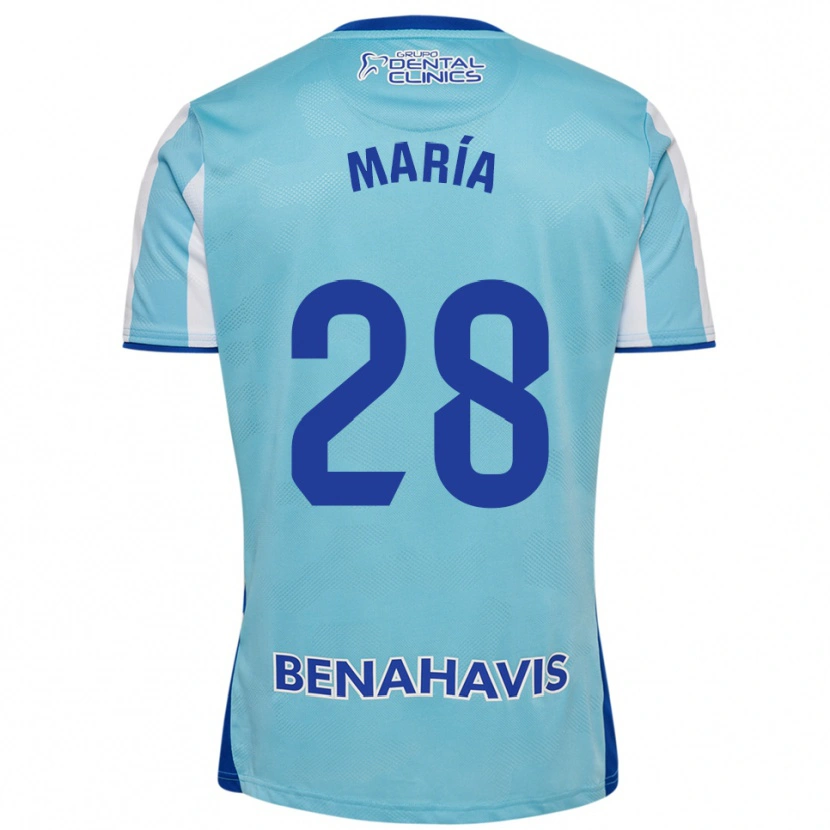 Danxen Bambino Maglia María Albacete Pato #28 Azzurro Bianco Kit Gara Home 2025/26 Maglietta