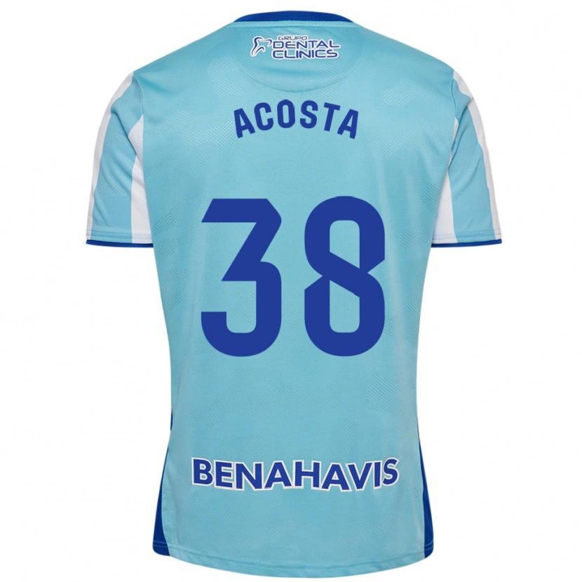 Danxen Bambino Maglia Judith Acosta #38 Azzurro Bianco Kit Gara Home 2025/26 Maglietta