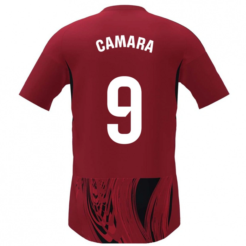 Danxen Bambino Maglia Aaron Cámara #9 Rosso Nero Kit Gara Home 2025/26 Maglietta