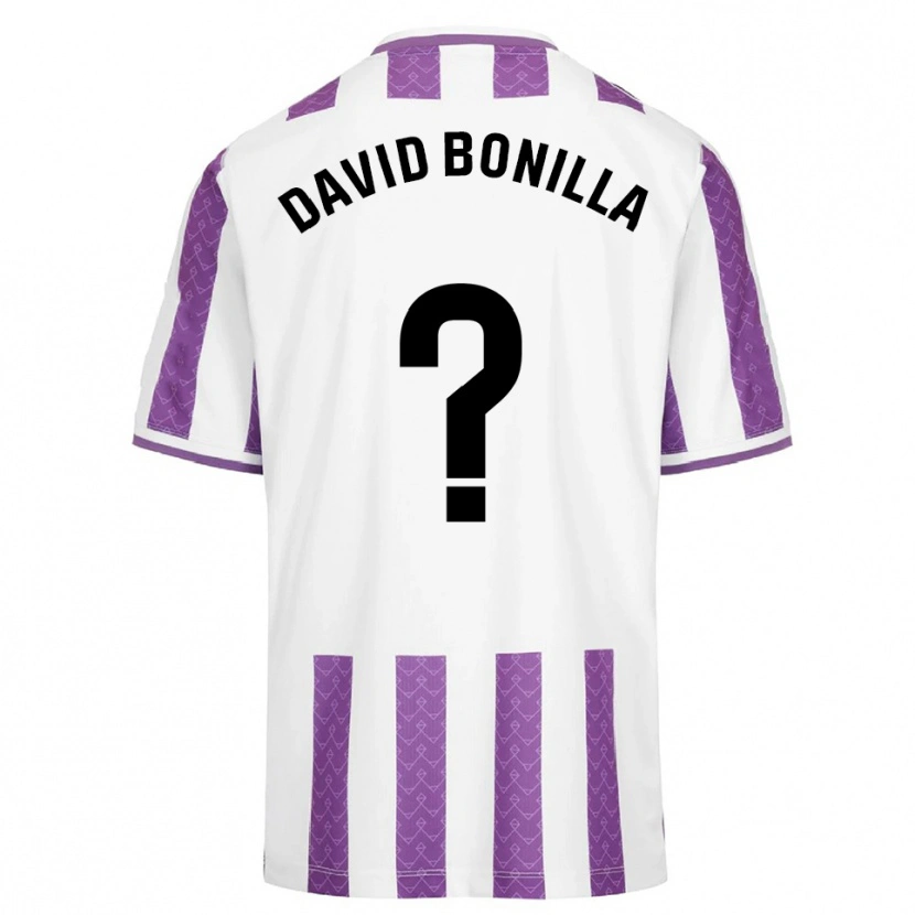 Danxen Bambino Maglia Juan David Bonilla #0 Viola Bianco Kit Gara Home 2025/26 Maglietta