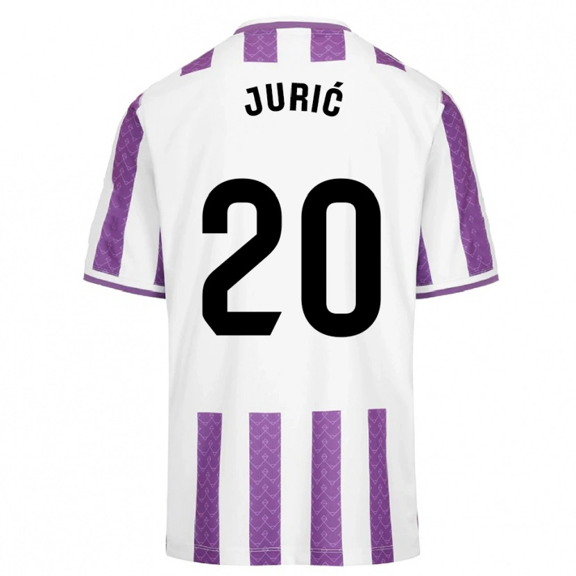 Danxen Bambino Maglia Stanko Juric #20 Viola Bianco Kit Gara Home 2025/26 Maglietta