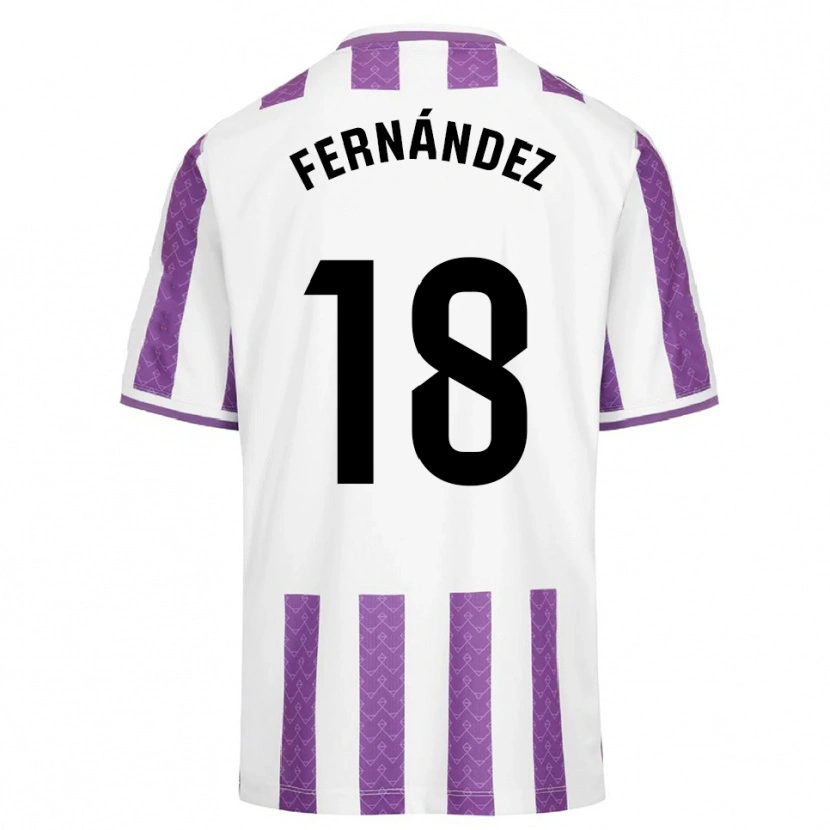 Danxen Bambino Maglia Tommy Fernández #18 Viola Bianco Kit Gara Home 2025/26 Maglietta