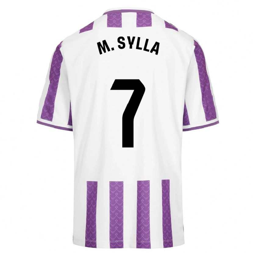 Danxen Bambino Maglia Mamadou Sylla #7 Viola Bianco Kit Gara Home 2025/26 Maglietta