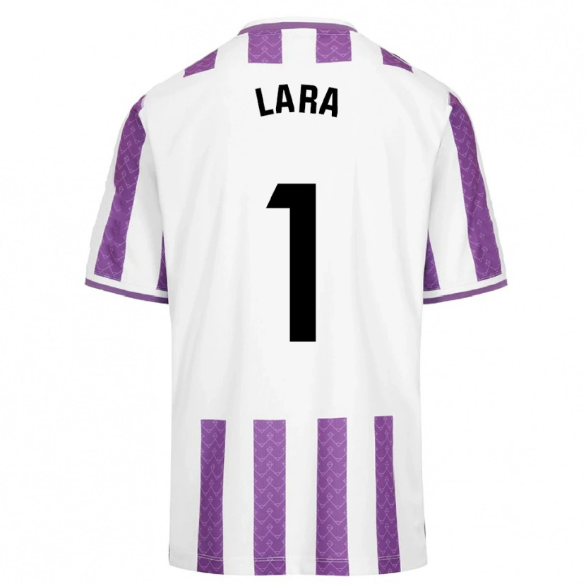 Danxen Bambino Maglia Lara Lara De Las Heras Coello #1 Viola Bianco Kit Gara Home 2025/26 Maglietta