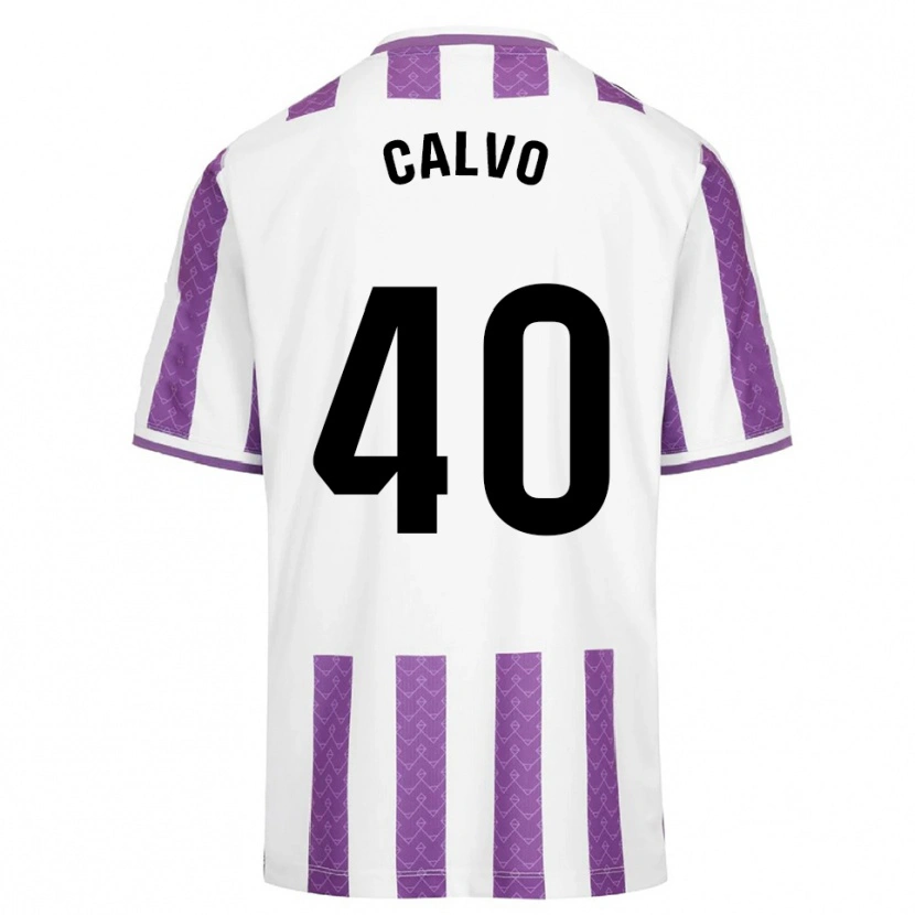 Danxen Bambino Maglia Hugo Calvo #40 Viola Bianco Kit Gara Home 2025/26 Maglietta