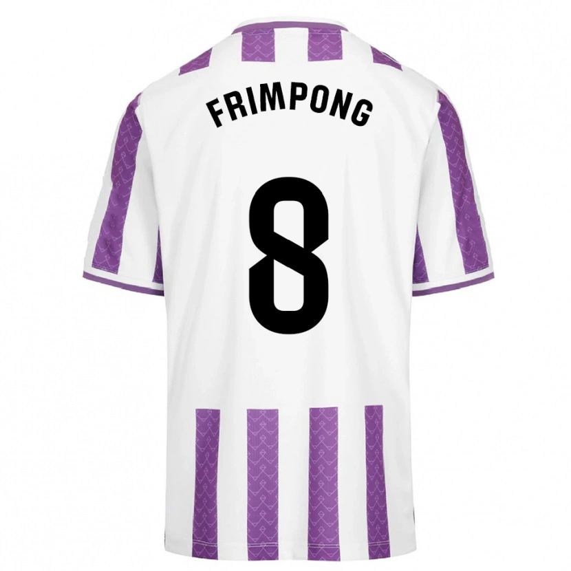 Danxen Bambino Maglia Eugene Frimpong #8 Viola Bianco Kit Gara Home 2025/26 Maglietta