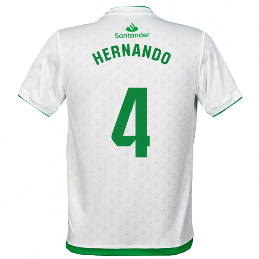 Danxen Bambino Maglia Manu Hernando #4 Verde Bianco Kit Gara Home 2025/26 Maglietta