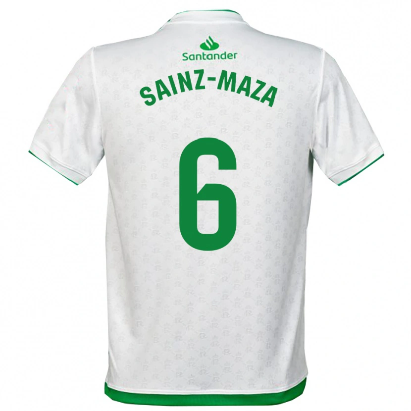 Danxen Bambino Maglia Íñigo Sainz-Maza #6 Verde Bianco Kit Gara Home 2025/26 Maglietta