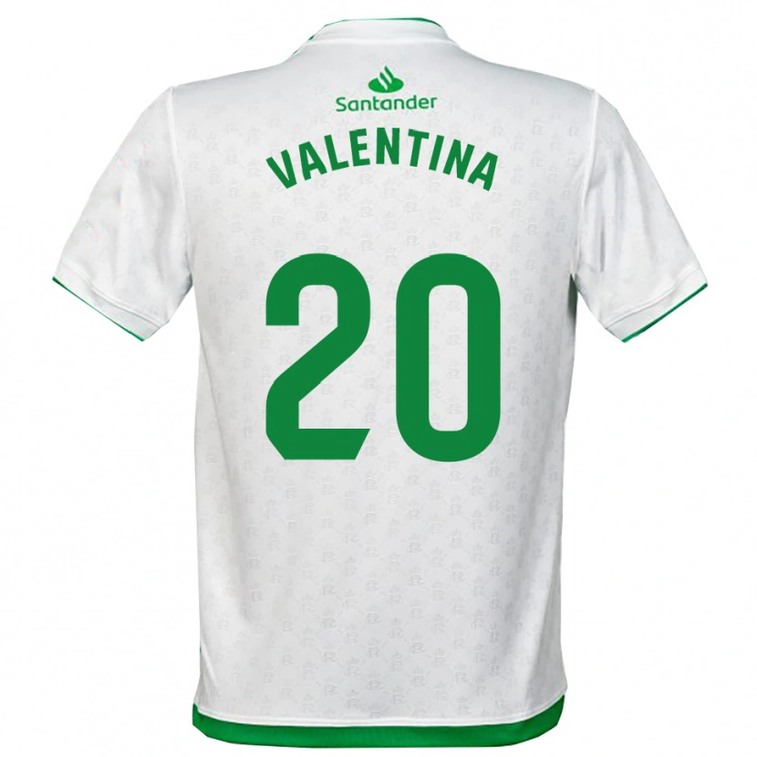 Danxen Bambino Maglia Valentina Lucumi Montoya #20 Verde Bianco Kit Gara Home 2025/26 Maglietta