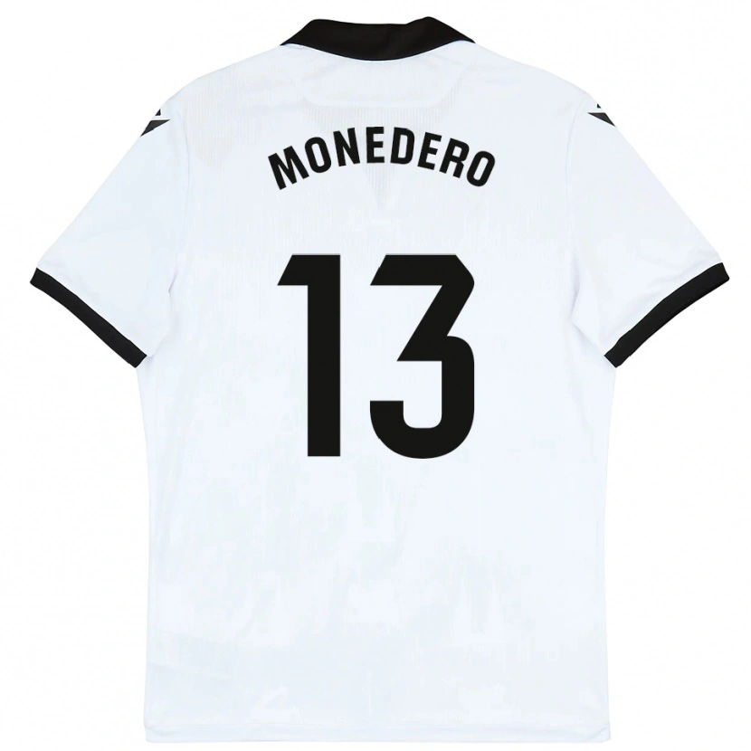 Danxen Bambino Maglia Marc Monedero #13 Bianco Nero Kit Gara Home 2025/26 Maglietta