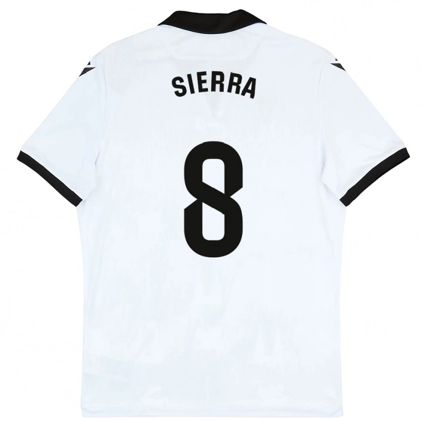 Danxen Bambino Maglia Grego Sierra #8 Bianco Nero Kit Gara Home 2025/26 Maglietta