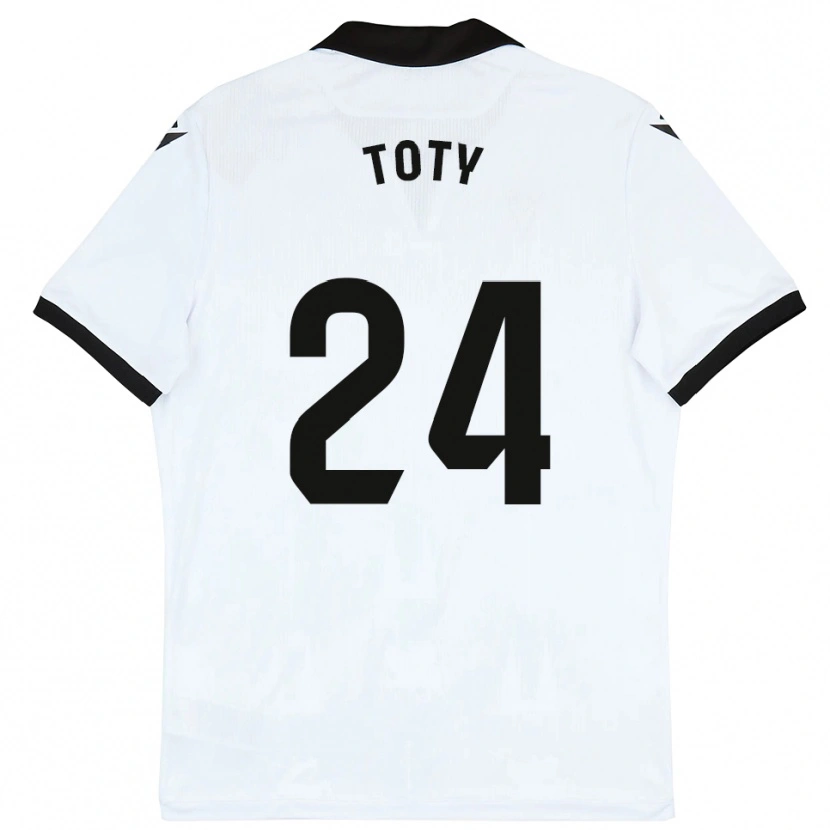 Danxen Bambino Maglia Lasme Toty #24 Bianco Nero Kit Gara Home 2025/26 Maglietta