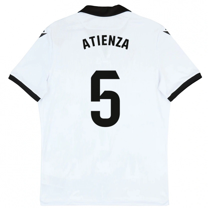 Danxen Bambino Maglia Miguel Atienza #5 Bianco Nero Kit Gara Home 2025/26 Maglietta