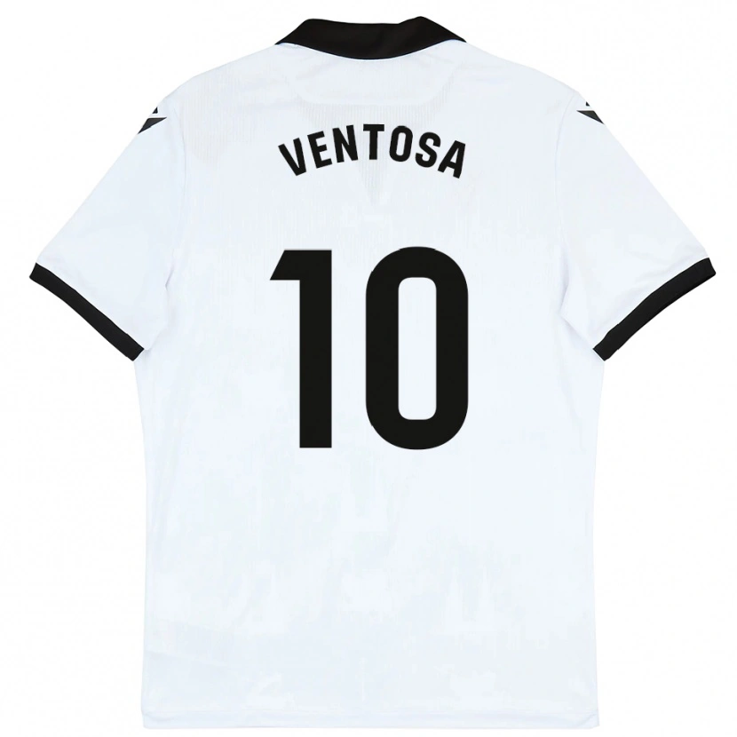 Danxen Bambino Maglia Ethan Ventosa #10 Bianco Nero Kit Gara Home 2025/26 Maglietta