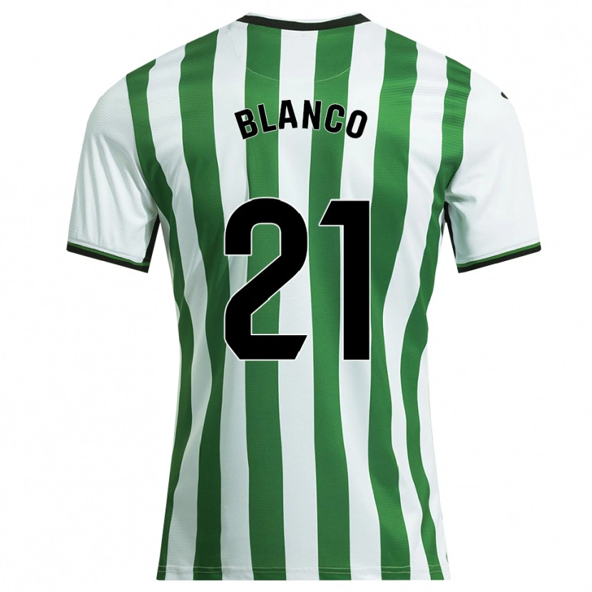 Danxen Bambino Maglia Víctor Blanco #21 Bianco Verde Kit Gara Home 2025/26 Maglietta