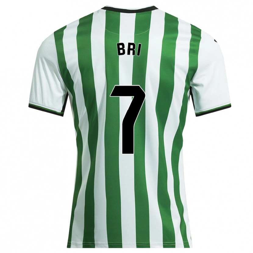 Danxen Bambino Maglia Diego Bri #7 Bianco Verde Kit Gara Home 2025/26 Maglietta