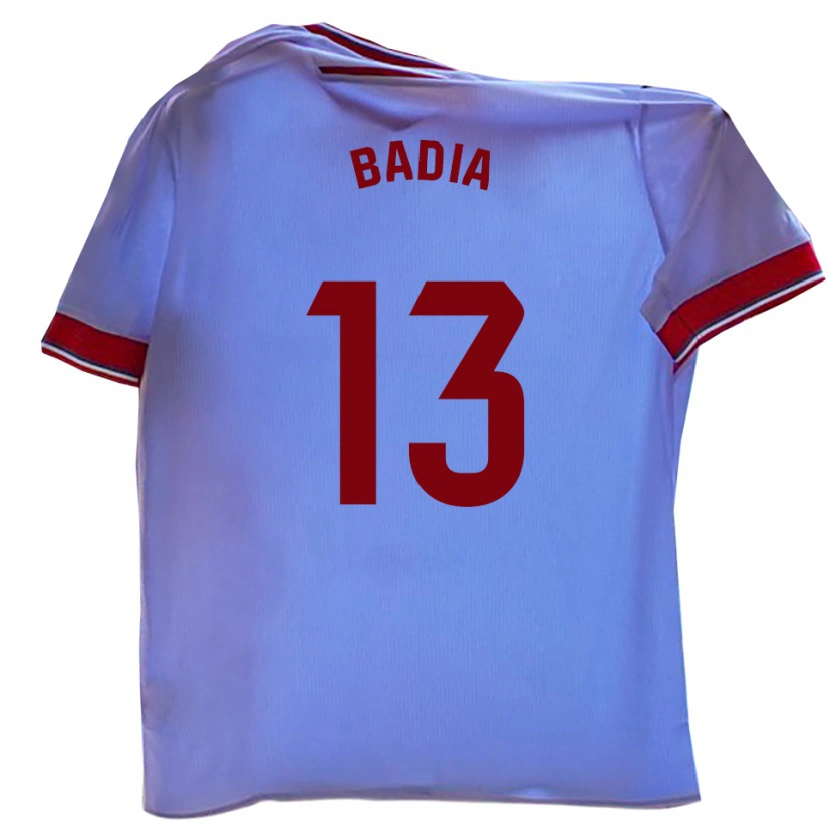 Danxen Bambino Maglia Edgar Badia #13 Bianco Rosso Kit Gara Home 2025/26 Maglietta