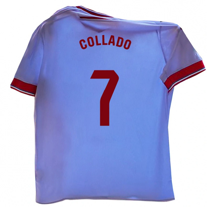 Danxen Bambino Maglia Diego Collado #7 Bianco Rosso Kit Gara Home 2025/26 Maglietta
