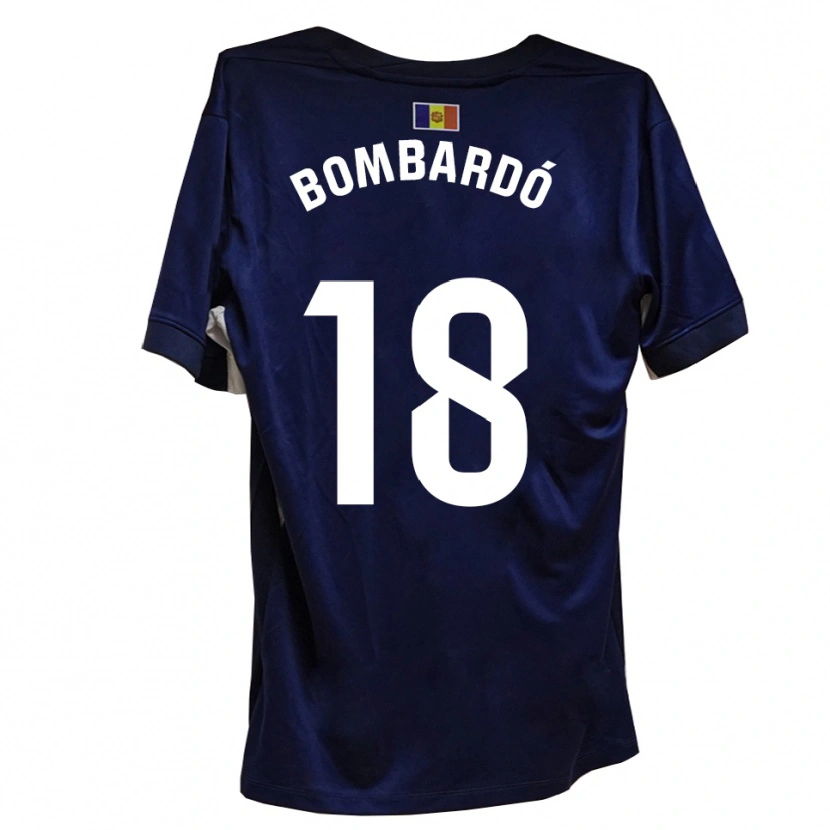 Danxen Bambino Maglia Marc Bombardó #18 Blu Navy Bianco Kit Gara Home 2025/26 Maglietta