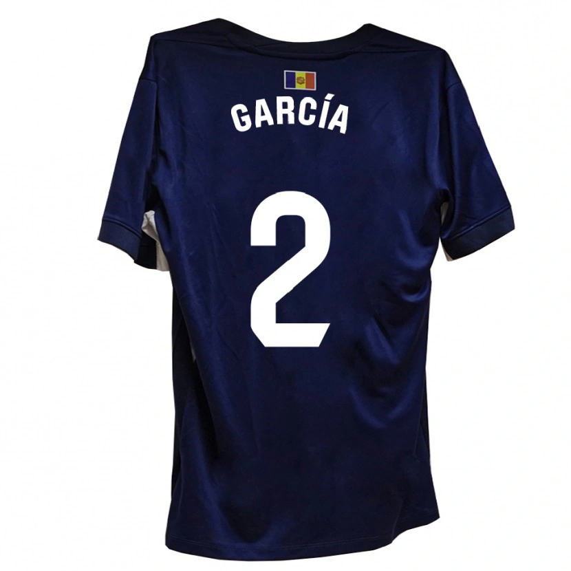 Danxen Bambino Maglia Cerni García #2 Blu Navy Bianco Kit Gara Home 2025/26 Maglietta