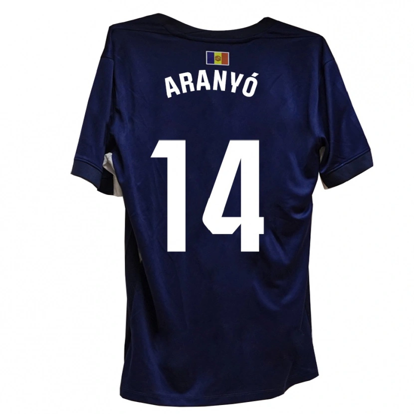 Danxen Bambino Maglia Marc Aranyó #14 Blu Navy Bianco Kit Gara Home 2025/26 Maglietta