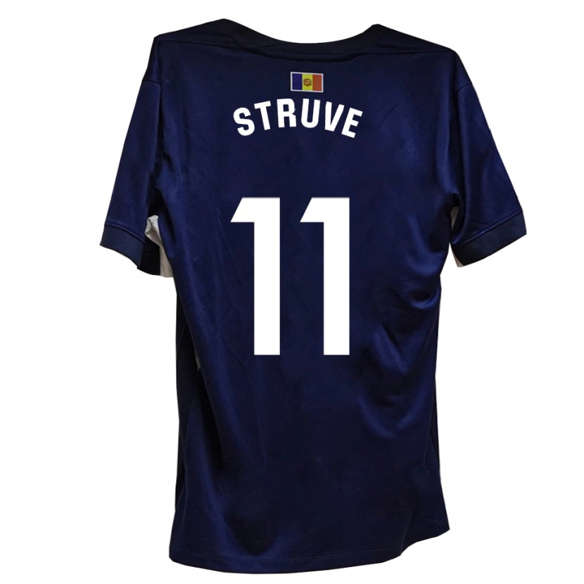 Danxen Bambino Maglia Biel Struve #11 Blu Navy Bianco Kit Gara Home 2025/26 Maglietta
