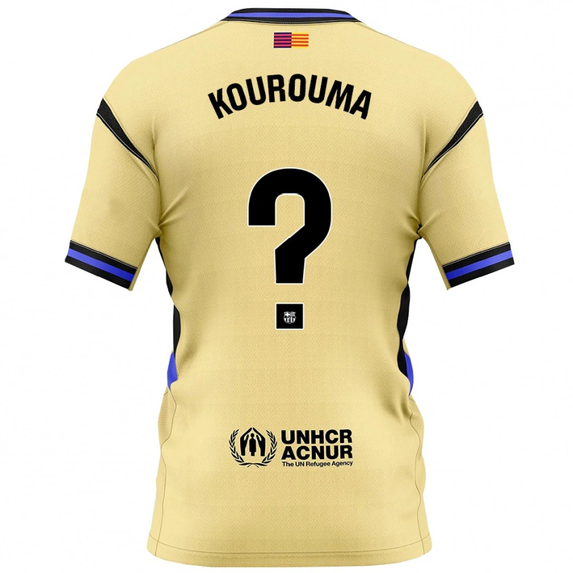 Danxen Bambino Maglia Baba Kourouma #0 Giallo Nero Kit Gara Away 2025/26 Maglietta