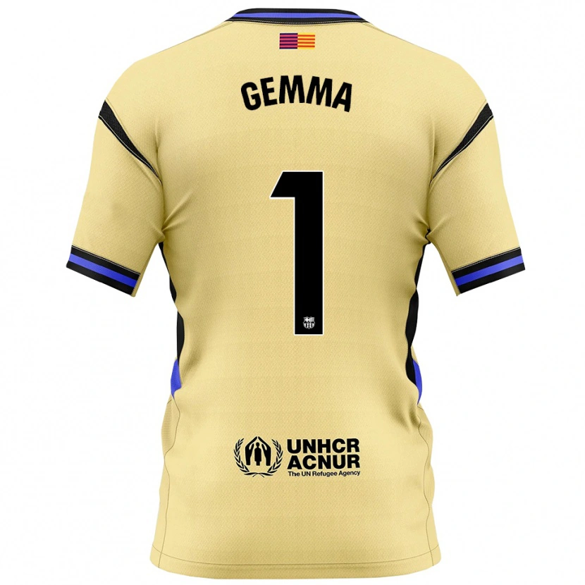 Danxen Bambino Maglia Gemma Font #1 Giallo Nero Kit Gara Away 2025/26 Maglietta