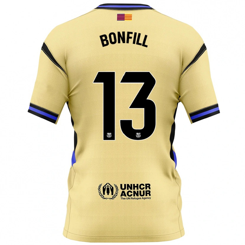 Danxen Bambino Maglia Max Bonfill #13 Giallo Nero Kit Gara Away 2025/26 Maglietta