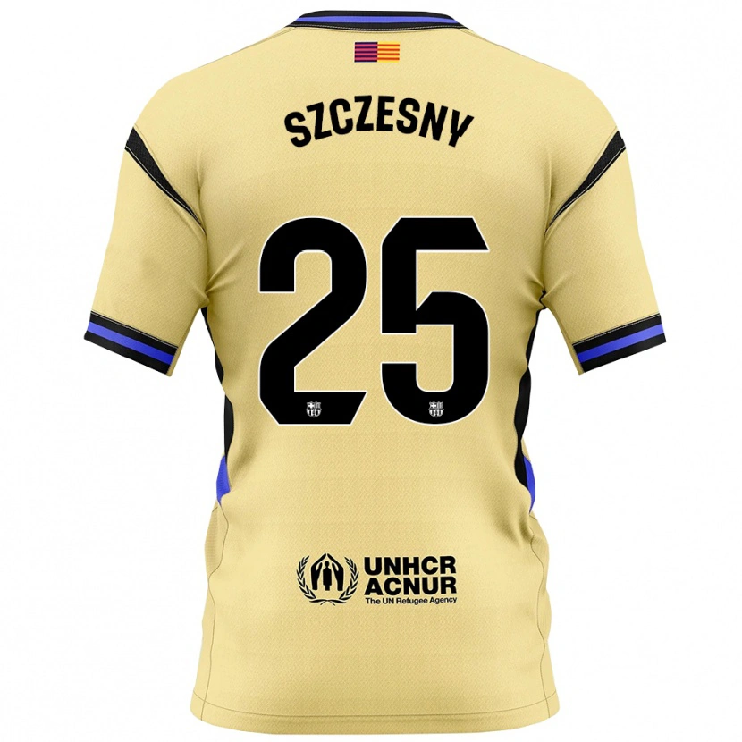 Danxen Bambino Maglia Wojciech Szczesny #25 Giallo Nero Kit Gara Away 2025/26 Maglietta