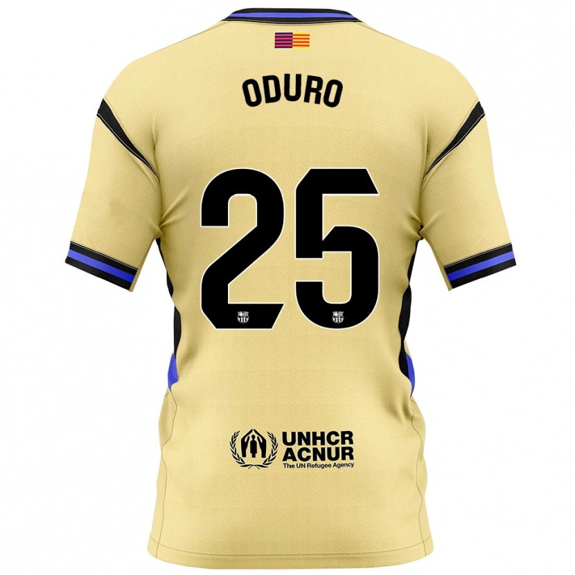 Danxen Bambino Maglia David Oduro #25 Giallo Nero Kit Gara Away 2025/26 Maglietta