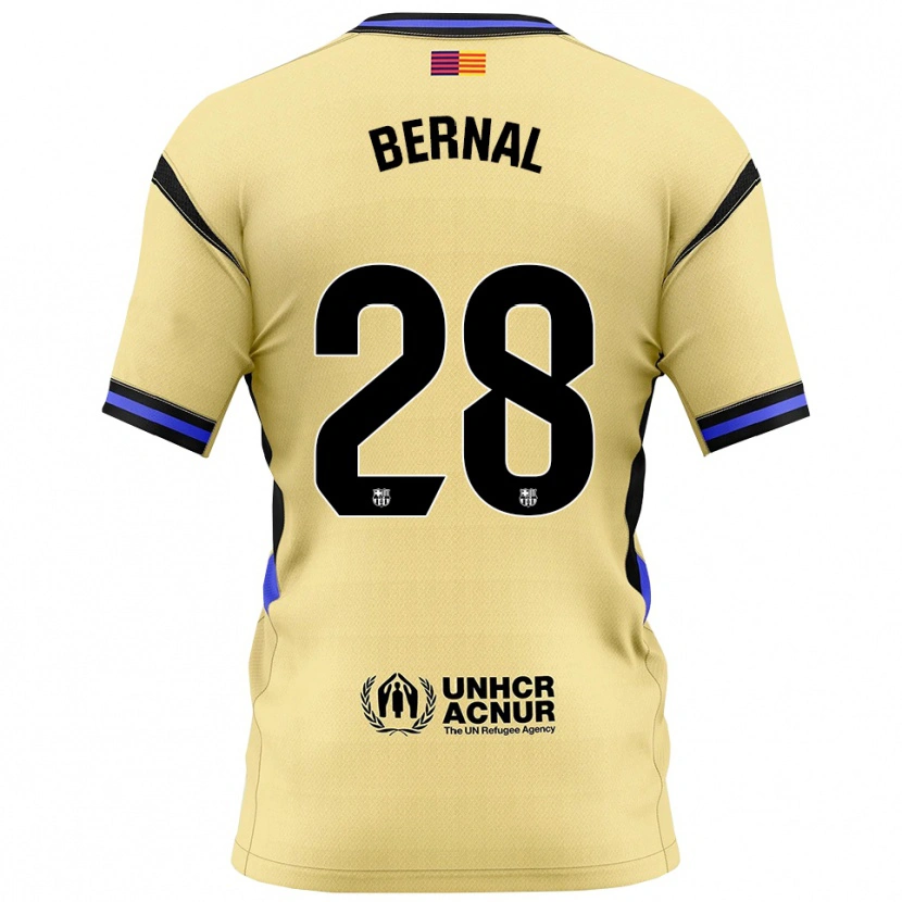 Danxen Bambino Maglia Marc Bernal #28 Giallo Nero Kit Gara Away 2025/26 Maglietta