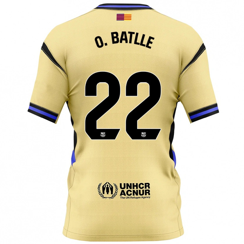 Danxen Bambino Maglia Ona Batlle #22 Giallo Nero Kit Gara Away 2025/26 Maglietta