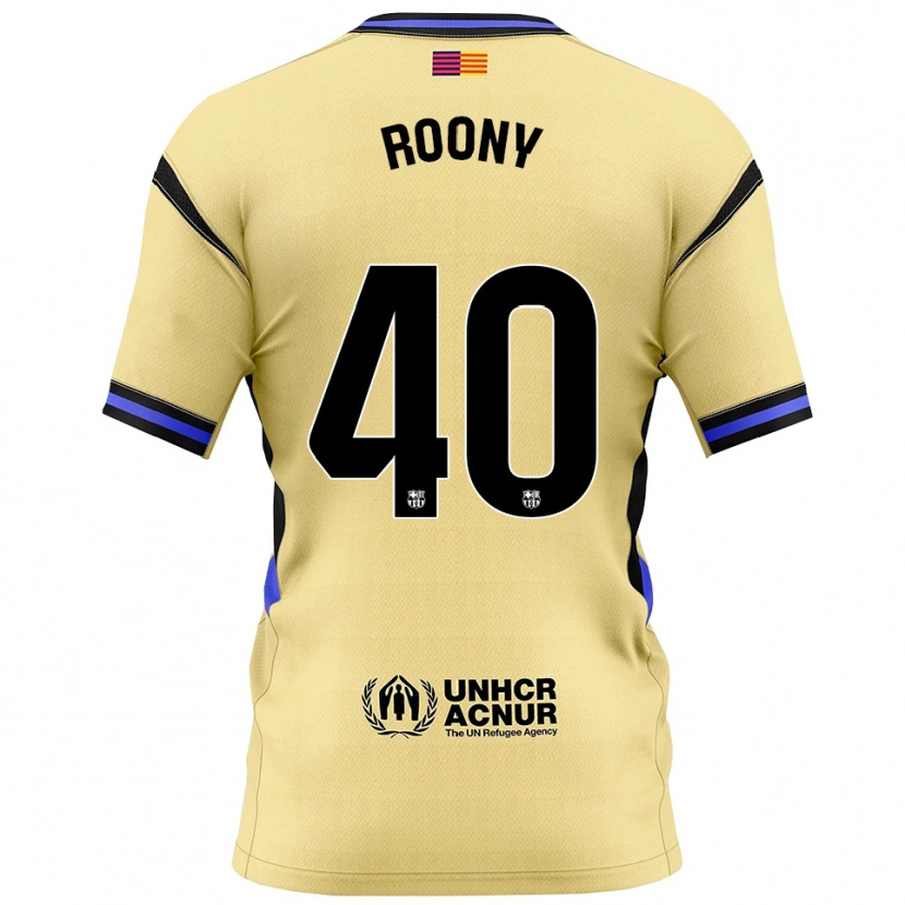 Danxen Bambino Maglia Roony Bardghji #40 Giallo Nero Kit Gara Away 2025/26 Maglietta