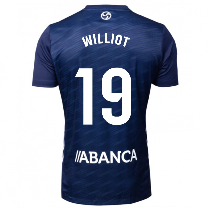 Danxen Bambino Maglia Williot Swedberg #19 Blu Scuro Bianco Kit Gara Away 2025/26 Maglietta