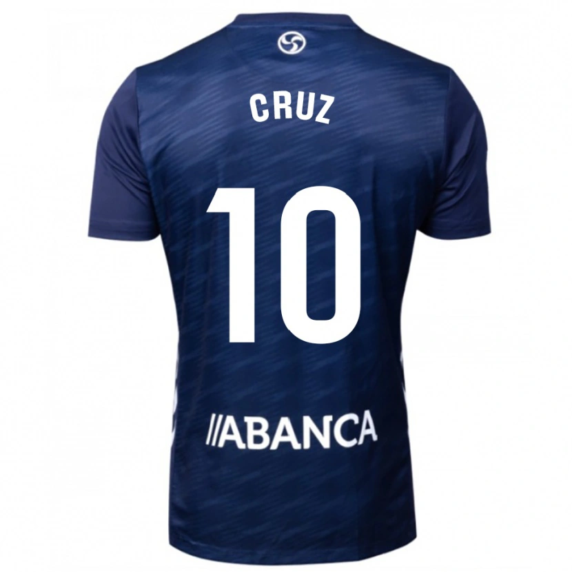 Danxen Bambino Maglia Tati Cruz #10 Blu Scuro Bianco Kit Gara Away 2025/26 Maglietta