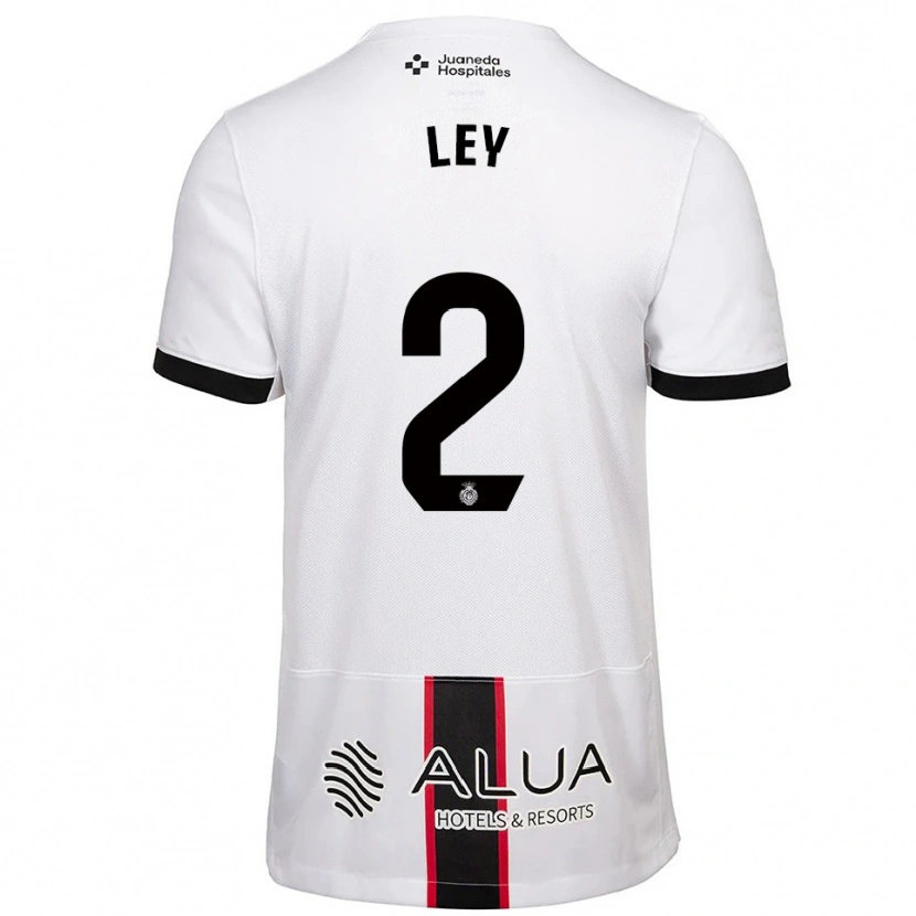 Danxen Bambino Maglia Yuzún Ley #2 Bianco Nero Kit Gara Away 2025/26 Maglietta