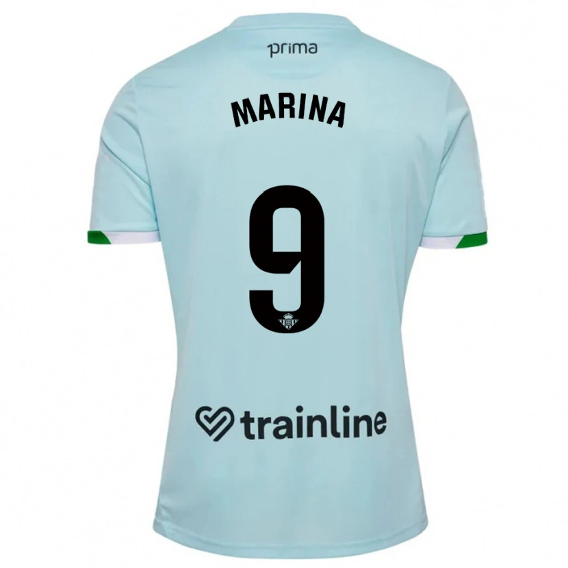 Danxen Bambino Maglia Rodrigo Marina #9 Azzurro Verde Kit Gara Away 2025/26 Maglietta