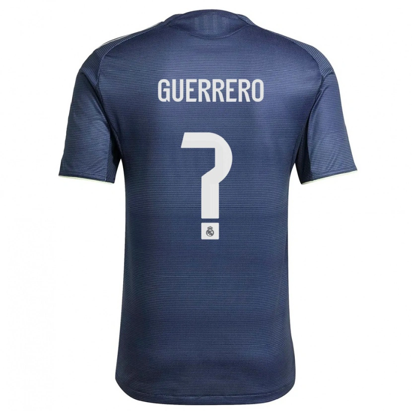 Danxen Bambino Maglia Julen Guerrero #0 Blu Scuro Argento Kit Gara Away 2025/26 Maglietta