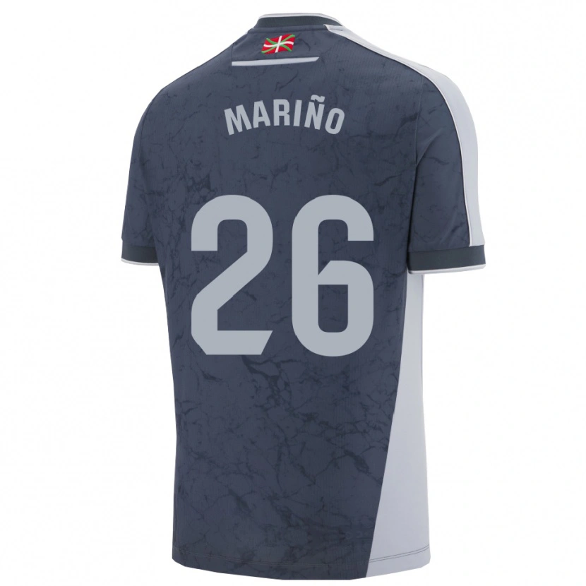 Danxen Bambino Maglia Omar Mariño #26 Blu Scuro Bianco Kit Gara Away 2025/26 Maglietta