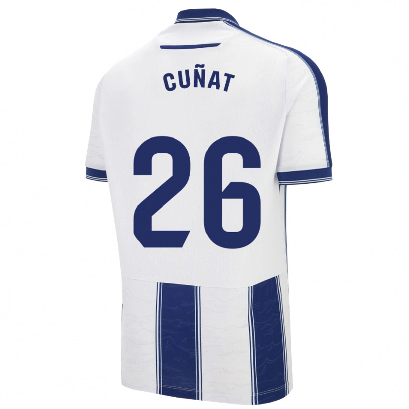 Danxen Bambino Maglia Pablo Campos #26 Blu Scuro Bianco Kit Gara Away 2025/26 Maglietta