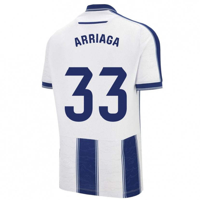 Danxen Bambino Maglia Kervin Arriaga #33 Blu Scuro Bianco Kit Gara Away 2025/26 Maglietta