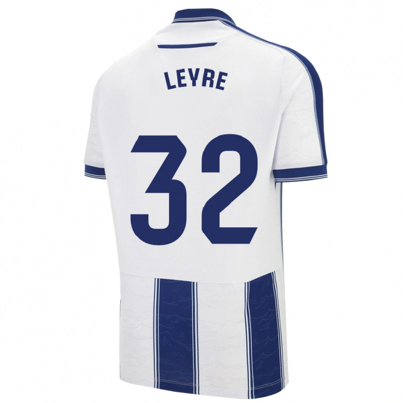 Danxen Bambino Maglia Leyre Secades #32 Blu Scuro Bianco Kit Gara Away 2025/26 Maglietta